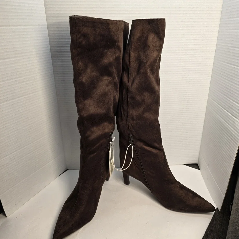 Women's Justice Boots‎ with Memory Foam Insole – A New Day Brown Size 8.5 NWT